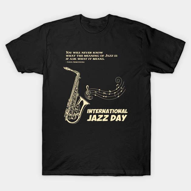 International Jazz Day T-Shirt by Artaism Studio